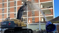 New Cannon working on a job site,New Skid Cannon blasting water,New HKD Blue for Sale
